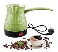 BORDEAG Cafetera Eléctrica Turca, 500 ml Verde, Acero Inoxidable, Ideal para Hogar y Oficina