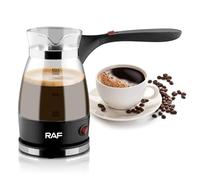 BORDEAG Cafetera Turca Eléctrica Con Mango, 500ml Cafetera Eléctrica, Cafetera Eléctrica, Cafetera Turca, Cafetera Expreso Inducción Con Acero Inoxidable Viajar