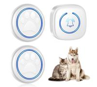 BORDEAG Campanas De Entrenamiento, Timbre Inalámbrico Para Perro, Timbre De Puerta Inalámbrico, (1 Receptor + 2 Transmisores) Para Exteriores, Oficina, Timbre De Casa