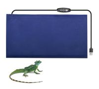 BORDEAG - Cojín calefactor para reptiles, alfombra calefactora de reptil, alfombra calefactora para reptiles para animales de compañía, temperatura ajustable para reptil, serpiente, lagarto