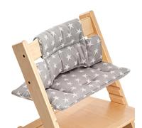BORDEAG Cojín para trona, cojín de asiento para Stokke Tripp Trapp, algodón puro, cojín de confort grueso, cojín suave para bebés y niños, silla de crecimiento, 5 x 26 x 28 cm