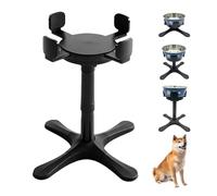 BORDEAG Comedero para perros elevado, soporte elevado, comedero para perros, comederos elevados para perros, altura ajustable a 5,5", 9,45", 13,2", estable y antideslizante para perros grandes