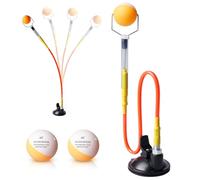 BORDEAG Entrenador De Tenis De Mesa, Entrenador De Ping Pong Ajustable, Profesional Ping Pong Entrenamiento Robot con Pelotas De Tenis De Mesa