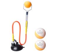 BORDEAG Entrenador Tenis Mesa,Robot De Entrenamiento con 2 Bolas,Sucker Ping Pong Ball Trainer,Robot Pelota De Tenis De Mesa para Ping Pong para Entrenamiento De Ping Pong,con Ventosa
