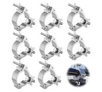 Bordeag Juego de 8 pinzas para iluminación de escenarios, ganchos para iluminación de escenarios, abrazaderas de aluminio para luces de escenario móviles y faros (28-35 mm)