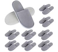 BORDEAG Juego de 8 zapatillas de hotel, zapatillas de huéspedes, zapatillas de hotel, pantuflas para invitados, para viajes, salón, casa, spa, casa, hotel, 28 x 11 cm