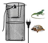 BORDEAG Lámpara de calor para reptiles con cesta protectora, lámpara de calor para reptiles, cesta protectora, soporte para lámpara de calor para reptiles, lámpara de calor para reptiles para lámpara