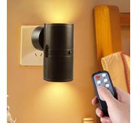 BORDEAG Luz Nocturna, Luz Quitamiedos, Lámpara Nocturna, Noche Led Enchufe, 3 Modos De Temperatura De Color, Regulable Que, Con Mando A Distancia, Para Pasillos, Baños, Habitaciones, Cocinas