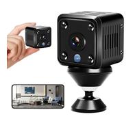 BORDEAG Mini cámara, mini cámara de vigilancia, cámara de vigilancia interior, cámara de vigilancia interior 1080p, cámaras de vigilancia HD con detector de movimiento, visión nocturna para hogar y