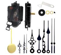 BORDEAG Movimiento Silencioso De Cuarzo, Mecanismo Reloj De Pared Mecanismos, Mecanismo Para Reloj, Movimiento Con Péndulo Movimiento De Cuarzo Para Hacer Usted Mismo (15 Mm)