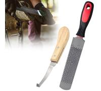 Bordeag Rallador De Caballo De 8 Pulgadas Lima De Herradura, Lima De Herradura De Caballo Lima De Caballo Cueva De Doble Cara Caballo Zueco Rallador De Acero Al Carbono Para Caballos