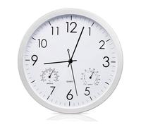 BORDEAG Reloj de jardín resistente a la intemperie, para exteriores, reloj de pared de 12 pulgadas, resistente a la intemperie, reloj de exterior