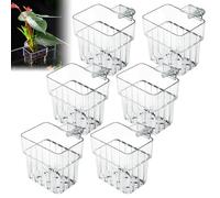 BORDEAG Soporte para Plantas De Acuario,6 Piezas Soportes para Plantas para Acuarios con Agujeros,Soporte para Plantas Acuáticas,Soporte De Planta De Acuario Colgado para Peceras para Plantas