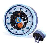 BORDEAG Temporizador de Cuenta Regresiva de 60 Minutos: Temporizador Visual, Temporizador Pomodoro para Aula, Escritorio y Cocina, Funcionamiento Silencioso (Azul)