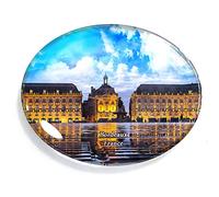 Bordeaux Francia imán nevera nevera congelador imán pegatina recuerdo decoración oval cristal imán cocina pizarra blanca