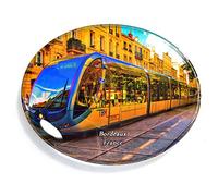 Bordeaux Francia imán nevera nevera congelador imán pegatina recuerdo decoración oval cristal imán cocina pizarra blanca
