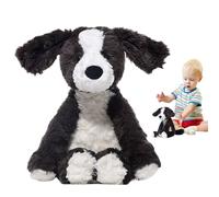 Border Collie Animal De Peluche Realista Negro Juguete Simulado Felpa Abrazable Decoración Cachorro Suave Perro Jugar Peluchē Tierno Niños Niño Niñas Familia Sala De Juegos Decorativo Mascota F