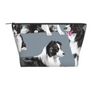 Border Collie Azul, Bolsa de artículos de tocador Bolsa de Maquillaje Bolsa de cosméticos Bolsa de artículos de tocador de Viaje portátil