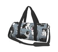 Border Collie Azul, Bolsa de Viaje de Gran Capacidad, Bolso Redondo, Bolsa de Viaje Deportiva, Bolsa de Mano, Bolsa de Fitness