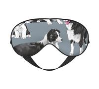 Border Collie Azul, Cubreojos completos Antifaz bloqueador de luz Antifaz para dormir Antifaz suave con los ojos vendados Noche