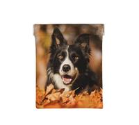 Border Collie Bokeh Otoño Border Collie Negro, Squeeze Top Wallet Bolsa de Almacenamiento para Mujer Monedero pequeño Bolsa de Cambio
