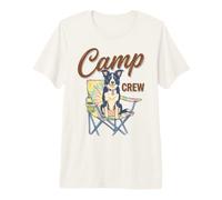 Border Collie Camp Crew Camping Dog Lover Outdoor Camiseta Premium