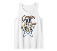 Border Collie Camp Crew Camping Dog Lover Outdoor Camiseta sin Mangas