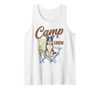 Border Collie Camp Crew Camping Dog Lover Outdoor Camiseta sin Mangas