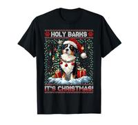 Border Collie Christmas Tree Decorations Dog Lover Xmas Camiseta