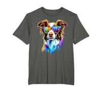 Border Collie con Gafas de Sol Cachorro Perro Border Collies Camiseta