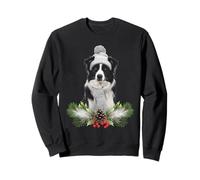Border Collie con temática navideña para perros Sudadera