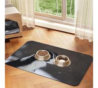 Border Collie Dog Spotted Snow,Waterproof Pet Feeding Mat,PU Leather Placemats for Cat Dog Water Bowl,Food Mats,40x60cm