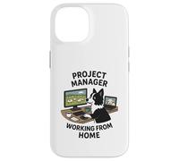 Border Collie Funny Project Manager Trabaja Desde casa Carcasa para iPhone 14