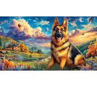 Border-Collie-in-Autumn-Scenery 1000 Piezas Puzzle Educativo Papel Reciclado para Adultos Desafiante Idea 70x50/1000pcs