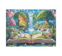 Border Collie in Flower Field Puzzle 500 Piezas Regalo Ideal Original Rompecabezas 3D Obra De Arte para Hombres Y Mujeres DIY Creativo Aliviar Estrés 500 PCS