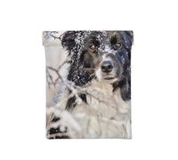 Border Collie Invierno Blanco Nieve Perros Negros, Squeeze Top Wallet Bolsa de Almacenamiento para Mujer Monedero pequeño Bolsa de Cambio