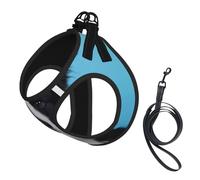 Border Collie - Juego de arnés y correa para perro, chaleco reflectante ajustable para cachorros para perros pequeños, medianos y grandes y gatos