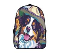 Border Collie Mochila Infantil, Mochila Escolar Para Niños Mochila Escolar De Dibujos Animados En 3D Mochilas Escolares Anime Mochila 3D Estampado Mochila Bolsa De Viaje Para Niños Y Niñas 40x28x16cm