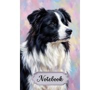 Border Collie Notebook for Women: Journal with Collie Line Art on Every Page, 120 Pages - Gift for Dog Moms & Border Collie Lovers