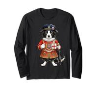 Border-Collie - Perro de la Torre de Londres Guardián Café Inglaterra Manga Larga