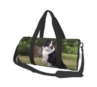Border Collie Perro Malo, Bolsa de Viaje de Gran Capacidad, Bolso Redondo, Bolsa de Viaje Deportiva, Bolsa de Mano, Bolsa de Fitness