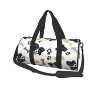 Border Collie Perro Sonriente, Bolsa de Viaje de Gran Capacidad, Bolso Redondo, Bolsa de Viaje Deportiva, Bolsa de Mano, Bolsa de Fitness