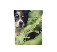 Border Collie Perros Bokeh Mascotas Negro Blanco, Squeeze Top Wallet Bolsa de Almacenamiento para Mujer Monedero pequeño Bolsa de Cambio