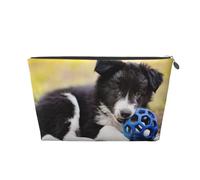 Border Collie Perros Cachorro Mascotas Borde Negro, Bolsa de artículos de tocador Bolsa de Maquillaje Bolsa de cosméticos Bolsa de artículos de tocador de Viaje portátil