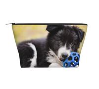 Border Collie Perros Cachorro Mascotas Borde Negro, Bolsa de artículos de tocador Bolsa de Maquillaje Bolsa de cosméticos Bolsa de artículos de tocador de Viaje portátil