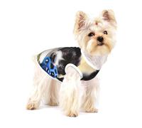 Border Collie Perros Cachorros Mascotas Border Negro,Camiseta de algodón sin Mangas para Mascotas, Chaleco Transpirable, Suave y elástico para Cachorros,L