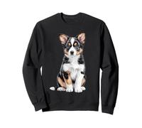 Border Collie Puppy Sketch Dibujo Arte Perro Amante Sudadera