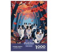 Border Collie Puzzle Imposible,desafío for Adults Entretenimiento Creativo 1000 Piezas Obra De Arte De Juego De para Adultos, Regalos A Partir De 14 Años 70x50cm/1000pcs