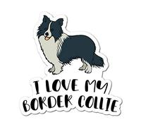 Border Collie Sticker Decal Love Paw Woof Animals Pet Dogs Cats