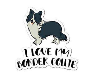 Border Collie Sticker Decal Love Paw Woof Animals Pet Dogs Cats